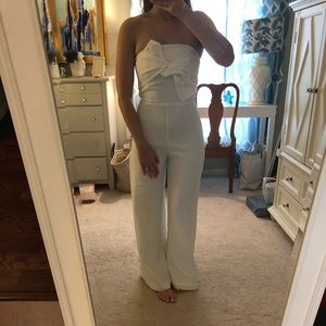 Do & Be white jumpsuit with knot front